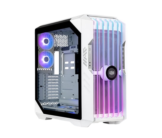 Cooler Master case HAF 700 EVO Big-Tower, ARGB, bez zdroje, 3x 120mm ARGB Fan, 2x 200mm ARGB Fan, bílá