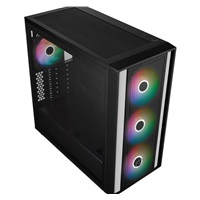 Cooler Master case MasterBox 600, ATX, Průhledná bočnice, 3x 140mm ARGB Fan, 1x 120mm ARGB Fan, ARGB Hub, Černá
