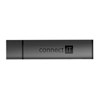 CONNECT IT Hub Compact 4v1, 2xUSB 3.0, 1xSD, 1xMicroSD, externí, černá