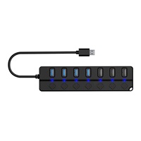 CONNECT IT USB Hub Mighty Switch 2, 4xUSB 3.0, 3xUSB 2.0, externí, černá
