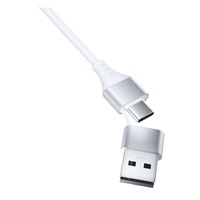 3mk nabíjecí kabel - Hyper Cable 3in1 A/C to C/Micro/Lightning 1.5m, bílá