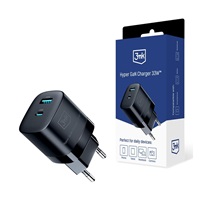 3mk síťová nabíječka - Hyper GaN Charger 33W, černá