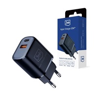 3mk síťová nabíječka - Hyper Charger 20W, černá