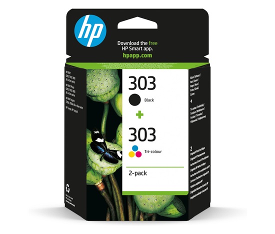HP 303 2-pack Black/Tri-color Original Ink Cartridges