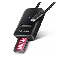 AXAGON ADM2-CM USB-C 10Gbps - M.2 NVMe & SATA SSD adaptér, kabel USB-C 10cm