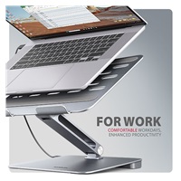 AXAGON HMC-STND, stojan pro 10"-16" notebooky, USB 5Gbps hub, 3x USB-A, HDMI 4k/60Hz, RJ-45, PD 100W, kabel USB-C 60cm