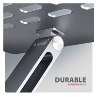 AXAGON HMC-STND, stojan pro 10"-16" notebooky, USB 5Gbps hub, 3x USB-A, HDMI 4k/60Hz, RJ-45, PD 100W, kabel USB-C 60cm