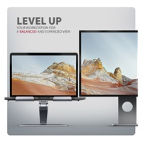 AXAGON STND-LQ, aluminiowa podstawka HQ do laptopów 10" - 16", regulowana wysokość i kąt nachylenia