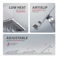 AXAGON STND-LQ, aluminiowa podstawka HQ do laptopów 10" - 16", regulowana wysokość i kąt nachylenia