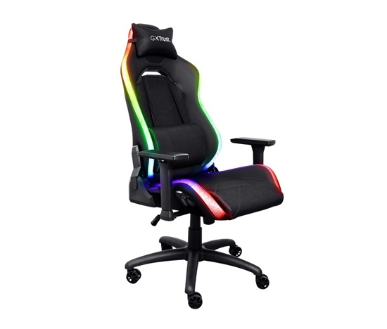 TRUST herní křeslo GXT 719 Ruya RGB Gaming Chair, Černá