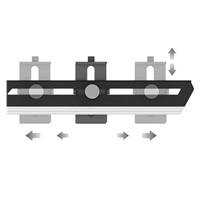 1stCool Podpěra GPU Kovový držák, černá