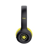 TRUST bezdrátová sluchátka Nouna, Bluetooth, Černá