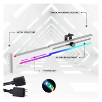 1stCool Podpěra GPU Kovový držák ARGB, bílá