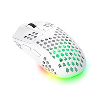 TRUST bezdrátová myš GXT 929W Helox Lightweight, RGB, Bílá