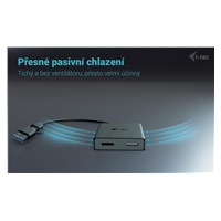 i-tec USB-A/USB-C Dual 4K DP Video Adapter