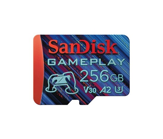 SanDisk MicroSDXC karta 256GB GamePlay (R:190/W:130 MB/s, UHS-I, V30, A2)