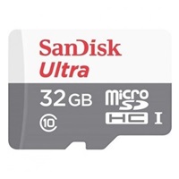 SanDisk MicroSDHC karta 32GB Ultra (R:100/W:100 MB/s, UHS-I, C10) + adaptér