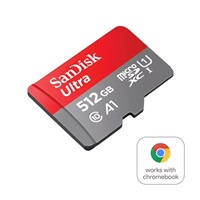 SanDisk MicroSDXC karta 512GB Ultra pro Chromebook (R:160/W:260 MB/s, UHS I, C10, A1)