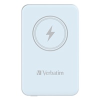 VERBATIM Powerbanka Charge 'n' Go, Magnetická, 5000 mAh, USB-C, Modrá