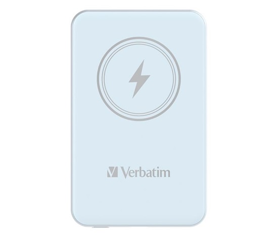 VERBATIM Powerbanka Charge 'n' Go, Magnetická, 5000 mAh, USB-C, Modrá