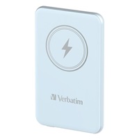 VERBATIM Powerbanka Charge ‘n‘ Go, Magnetická, 5000 mAh, USB-C, Modrá
