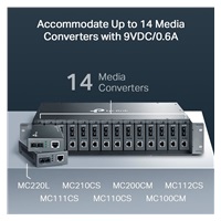 TP-Link TMC1400 14slotové rackové šasi pro konvertory MCxxx