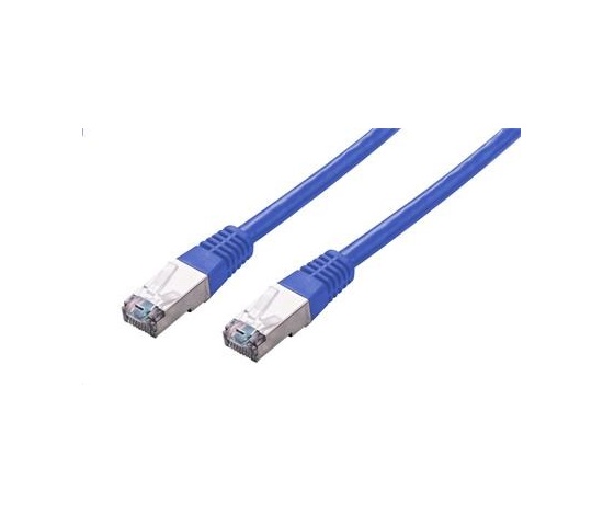 C-TECH kabel patchcord Cat5e, FTP, modrý, 2m