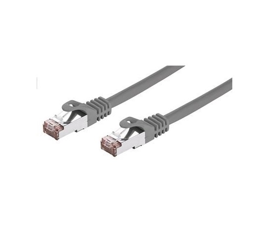 C-TECH kabel patchcord Cat6, FTP, šedý, 5m