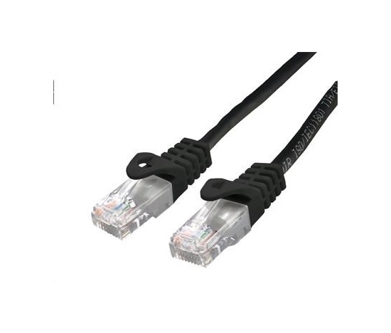 C-TECH kabel patchcord Cat6, UTP, černý, 5m