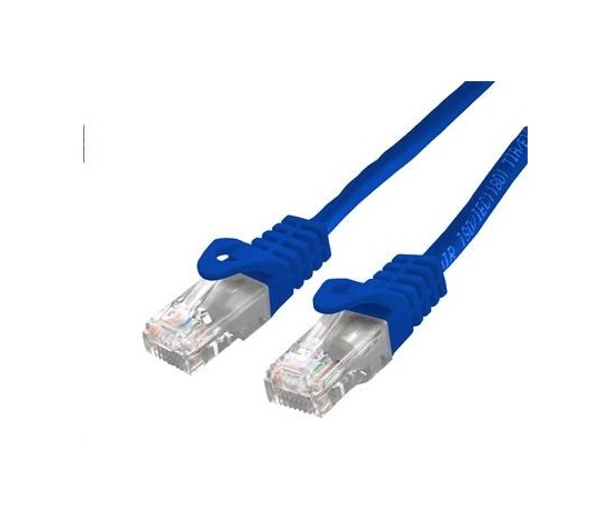 C-TECH kabel patchcord Cat6, UTP, modrý, 1m