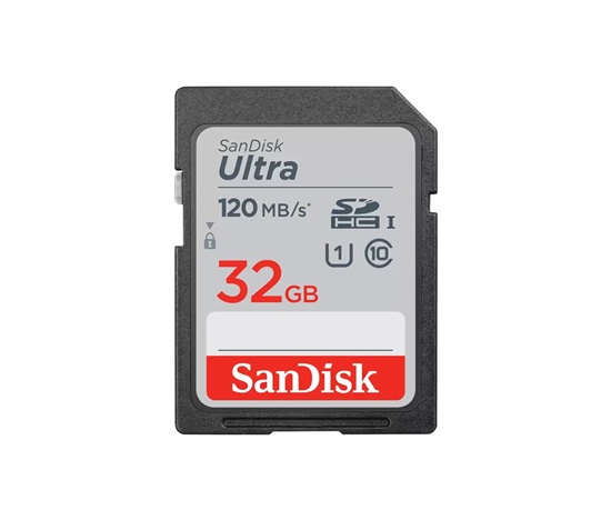 SanDisk SDHC karta 32GB Ultra (R:120/W:120 MB/s, UHS-I, C10), 3-Pack