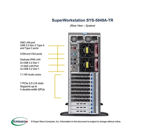 SUPERMICRO SuperWorkstation SYS-5049A-TR