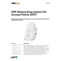 HPE Networking Instant On AP27 (RW) Dual Radio 2x2 Wi-Fi 6 Outdoor Access Point (Powered with a PoE injector)