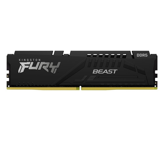 KINGSTON DIMM DDR5 16GB 6400MT/s CL32 ECC FURY Beast XMP Černá