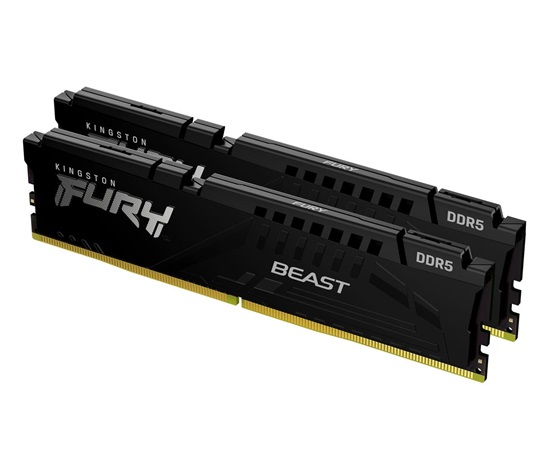 KINGSTON DIMM DDR5 64GB (Kit of 2) 6400MT/s CL32 ECC FURY Beast EXPO Černá