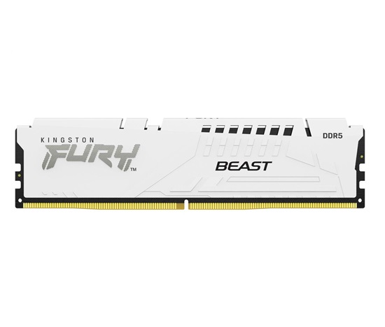 KINGSTON DIMM DDR5 32GB 6400MT/s CL32 ECC FURY Beast XMP Bílá