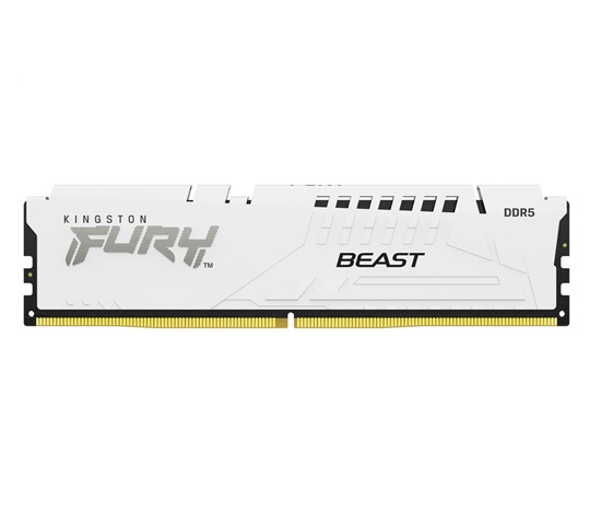 KINGSTON DIMM DDR5 16GB 6400MT/s CL32 ECC FURY Beast EXPO Bílá