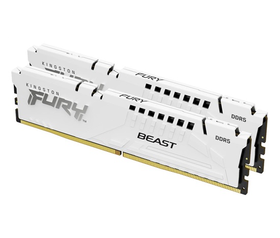 KINGSTON DIMM DDR5 32GB (Kit of 2) 6800MT/s CL34 ECC FURY Beast EXPO Bílá