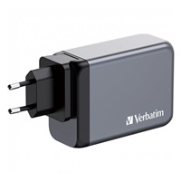 VERBATIM GaN Nabíječka do sítě GNC-100, 100W, 3x USB-C, 1x USB