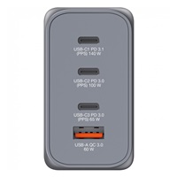 VERBATIM GaN Nabíječka do sítě GNC-240, 240W, 3x USB-C, 1x USB