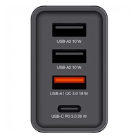 VERBATIM Univerzální adaptér nabíječka CHR-30EU2, 30W, 1x USB-C, 3x USB černá