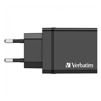 VERBATIM Univerzální adaptér nabíječka CHR-30EU2, 30W, 1x USB-C, 3x USB černá