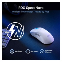 ASUS myš ROG Keris II Ace, bezdrátová herní myš, bílá