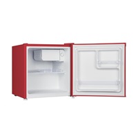CHiQ CSD46D4RE minibar, 46 litrů, 2 přihrádky, 0 °C až +10 °C, 39 dB, červený
