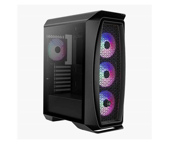 AEROCOOL skříň Aero One Frost ML G, Mid tower, 2x USB 3.0, 2x audio, 4x 120mm RGB Fan, bez zdroje