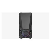 AEROCOOL skříň Zauron Saturn FRGB ML G, Mid tower, 2x USB 3.0, 2x audio, 1x 120mm FRGB Fan, bez zdroje