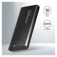 BAZAR - AXAGON EEM2-SBC, USB-C 3.2 Gen 2 - M.2 SATA SSD kovový RAW box, bezšroubkový - Po opravě (Komplet)