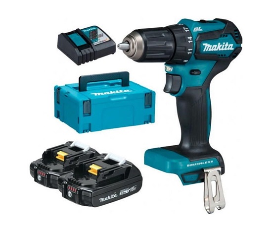 Makita DHP485RAJ aku bezuhlíkový příklepový šroubovák Li-ion LXT 18V/2,0 Ah,Makpac