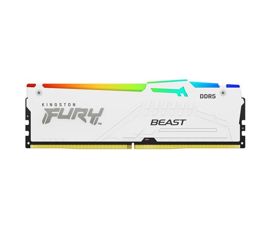 KINGSTON DIMM DDR5 32GB 6000MT/s CL30 Non-ECC FURY Beast RGB EXPO, Bílá