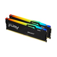 KINGSTON DIMM DDR5 32GB (Kit of 2) 6800MT/s CL34 Non-ECC FURY Beast RGB EXPO, Černá